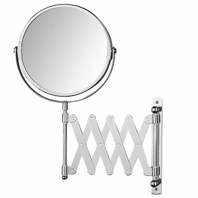 Espelho de aumento hotel extensível com duas faces